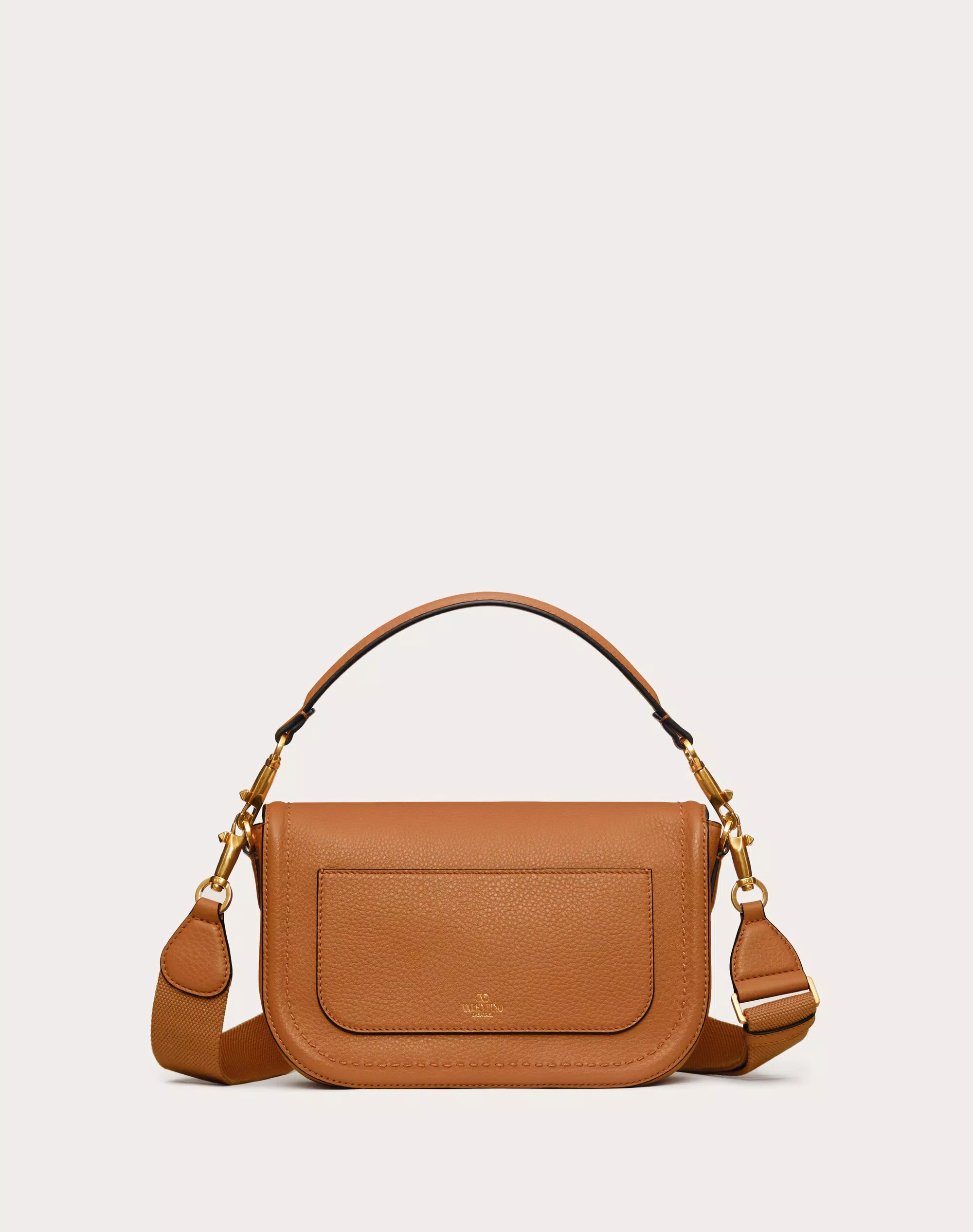 VALENTINO GARAVANI ALLTIME GRAINY CALFSKIN SHOULDER BAG
